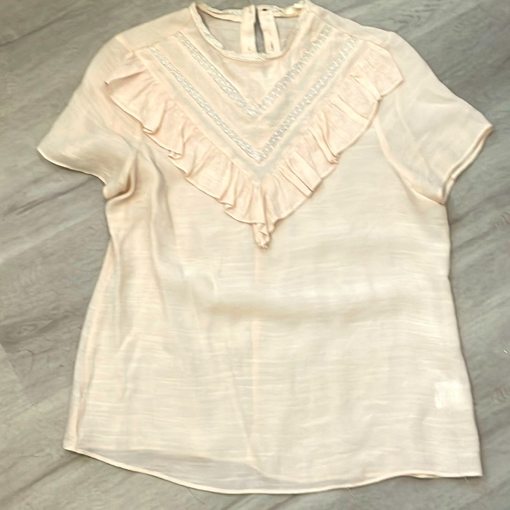 Sheer pale pink top